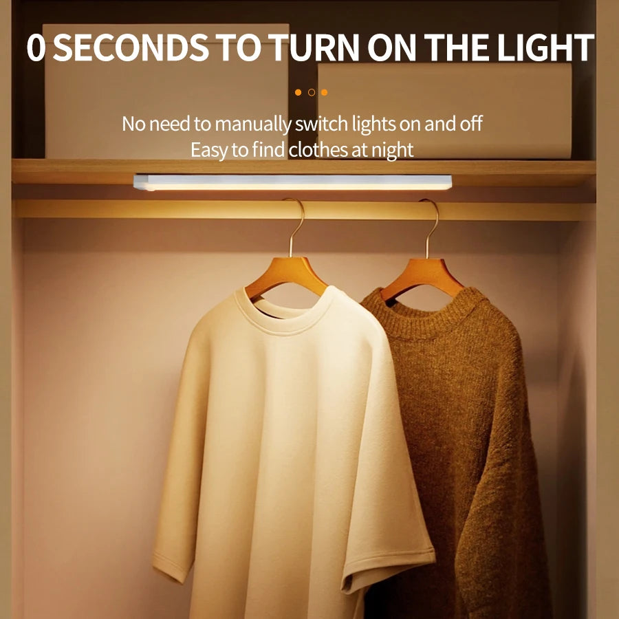 Bewegungs sensor LED Schrank Licht wiederauf ladbare Induktion Nachtlicht drahtlose tragbare Detektor Lampe Küche Treppe Hintergrund beleuchtung