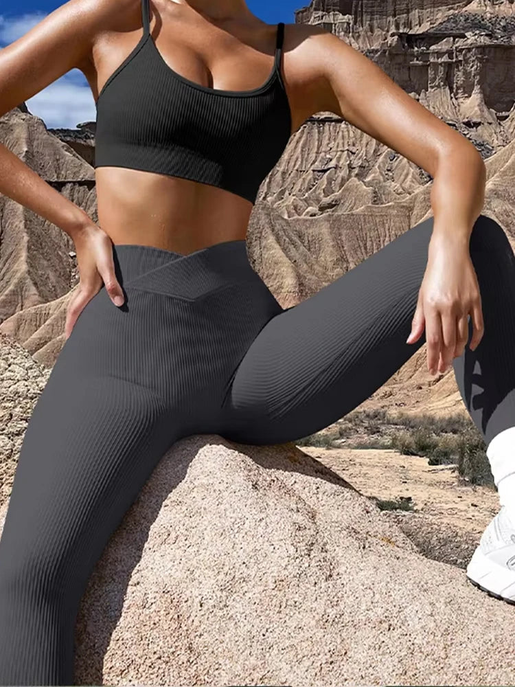 Neue Winter Frauen Yoga Faden Hohe Taille Gesäß Heben Sport Yoga Hosen