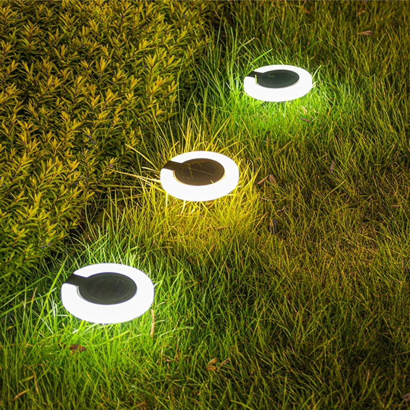 1/4PCS Solarleuchten für den Außenbereich, wasserdichtes Atmosphärenlicht, vergrabene Außenlampen, Wandbeleuchtung, Rasenlampe, für Balkon-Gartendekoration
