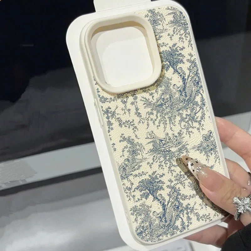 Niedliche Mädchen-Handyhülle mit Blumenmuster in Weiß für Samsung Galaxy S26 S25 Ultra S24 FE S23 Plus S22 A16 A26 A36 A56 A55 A37 A57 Cover