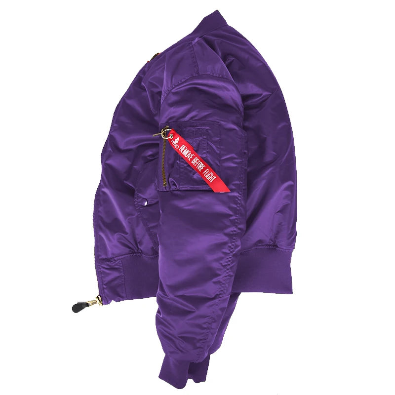 2024 Vintage Doppelseite Winter jacke Männer Mantel Blase Parka Puffer warmer Bomber geste ppte Pilot ma-1 us Luftwaffe Militär armee