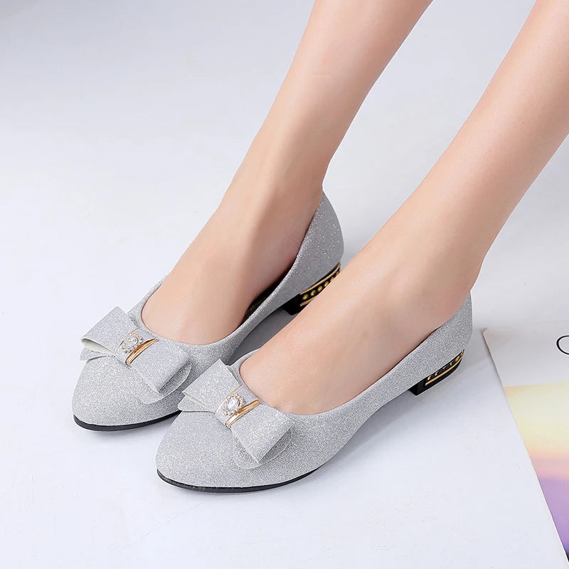 Frühling Herbst Neue Sexy/Elegante Mittelhohe Damenschuhe Modische Bestseller Spitze Bequeme Schleife Freizeitschuhe für Damen