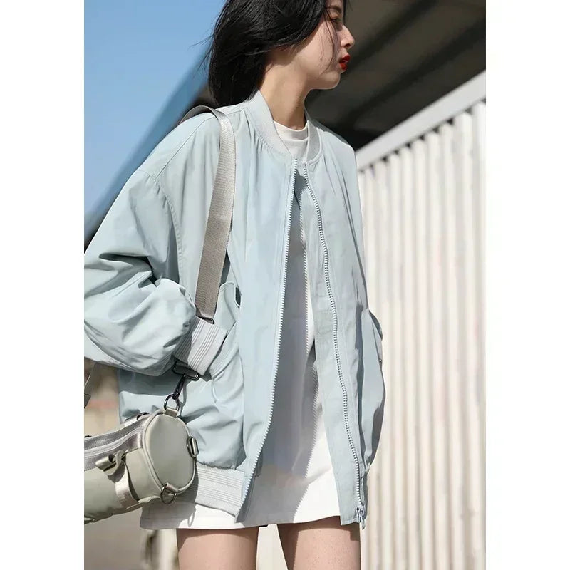 CHIC VEN Frühling Herbst frauen Einfarbig Lose Lange Hülse T-shirt Oansatz Grundlegende Top Mit Flachem Boden Hemd Casual T-shirt Frau Weibliche