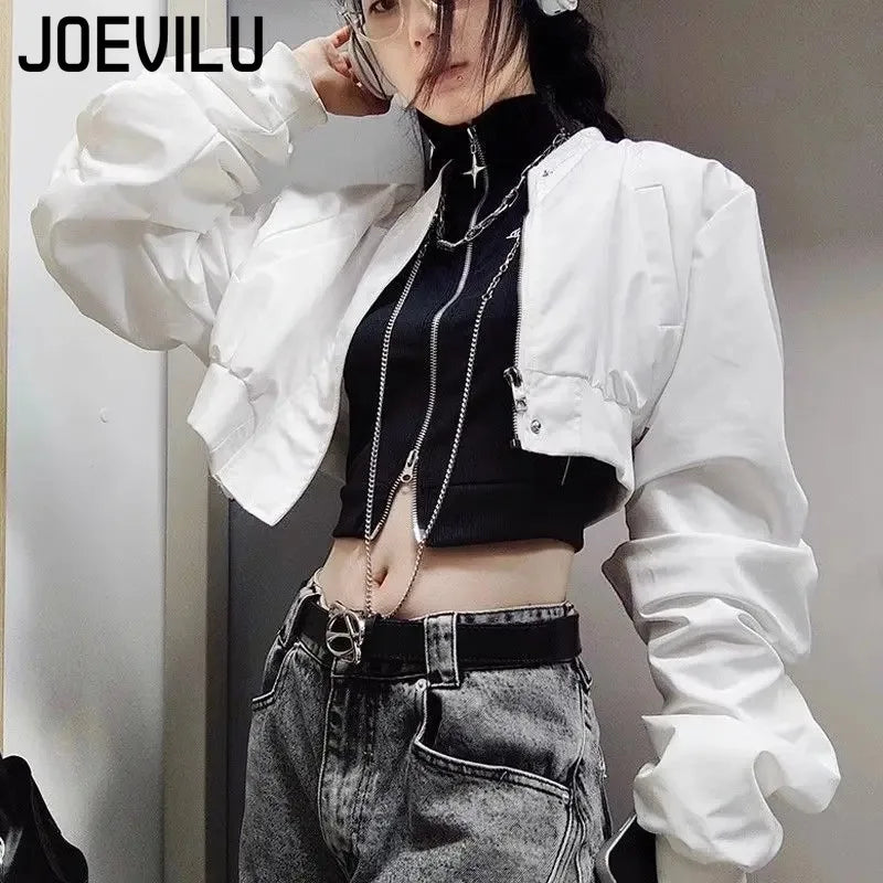 Punk Gothic Jacke Frauen Harajuku Retro Rock Weste Anzug Mantel Sexy Halloween Kostüm Party Kleidung Outfit Schwarz Gothic Kleidung