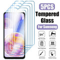 5Pcs HD Gehärtetem Glas Für Samsung Galaxy A24 4G A25 A15 A05S A54 A34 A14 A04 M54 M34 M14 M04 EINE M 13 73 5G Screen Protector Film