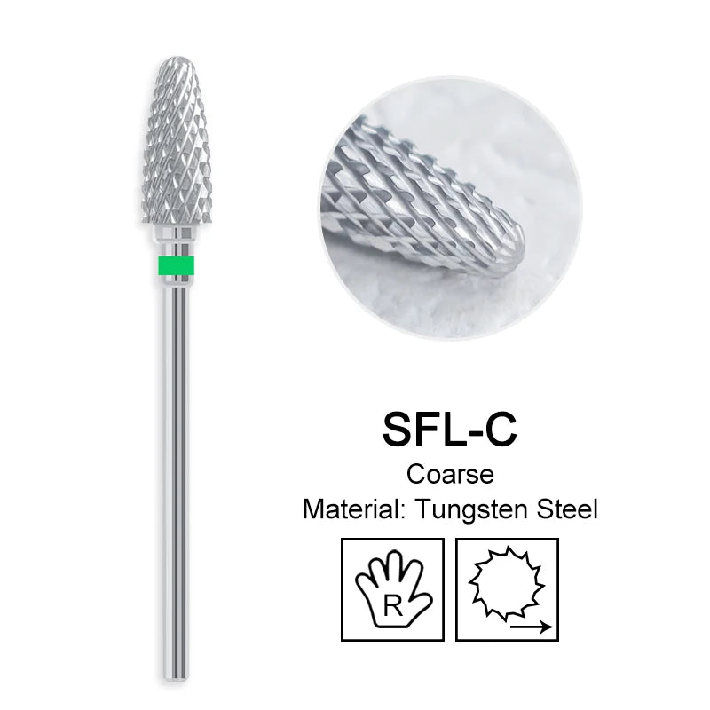 Nagel Bohrer Bits Hartmetall Große Kegel Elektrische Fräser Gel Polish Remover Schleifen Werkzeuge DIY Zubehör Liefert