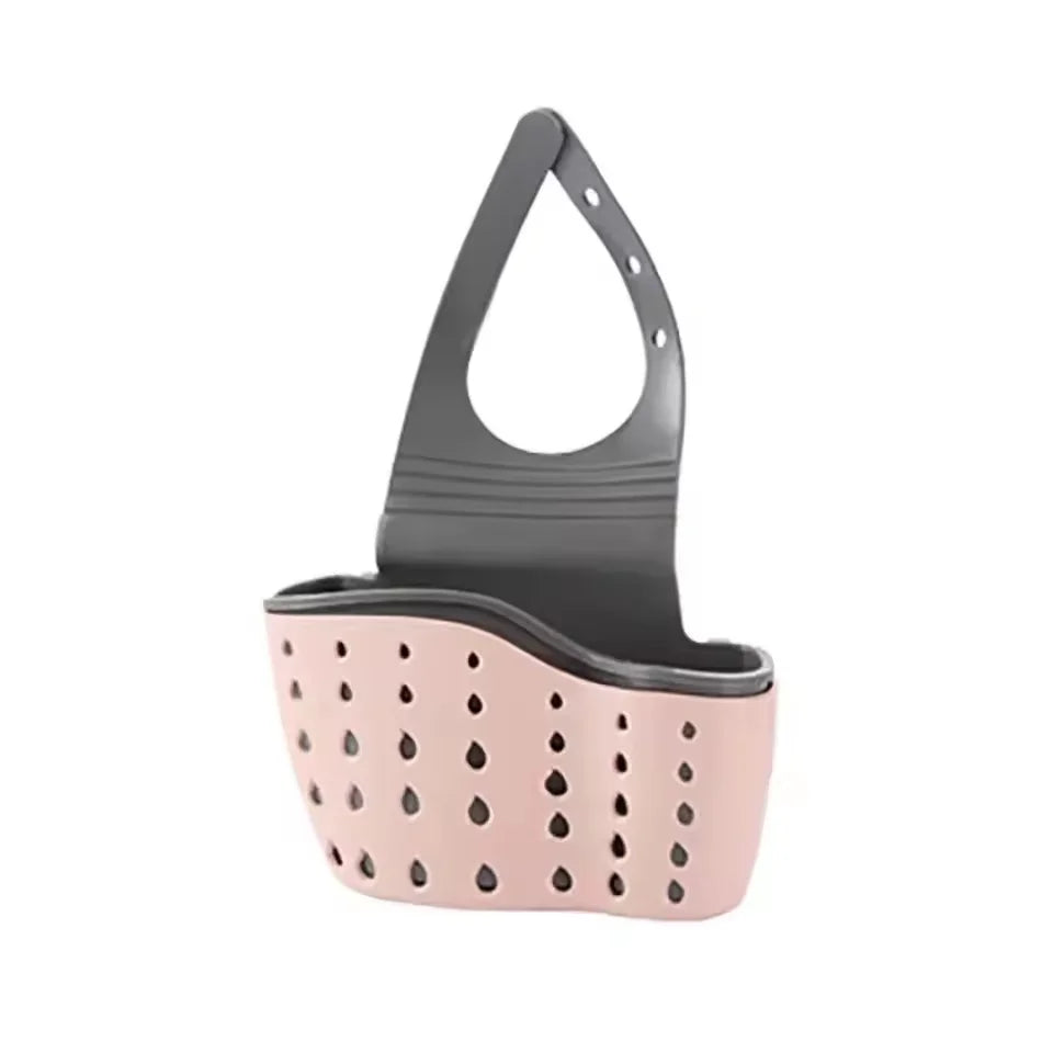 Hause Lagerung Ablauf Korb Küche Waschbecken Halter Einstellbare Seife Schwamm Shlf Hängen Ablauf Korb Tasche Küche Zubehör
