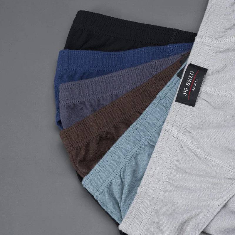Männer 100 % Baumwolle Atmungsaktive Slips Bequeme Männliche Unterwäsche Dessous Höschen Unterhosen Plus Größe XL -5Xl