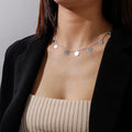 Neue Gold Farbe Pailletten Münzen Anhänger Halskette für Frauen Böhmischen Choker Halsketten Damen Hals Kurze Kette Collares Schmuck Geschenke