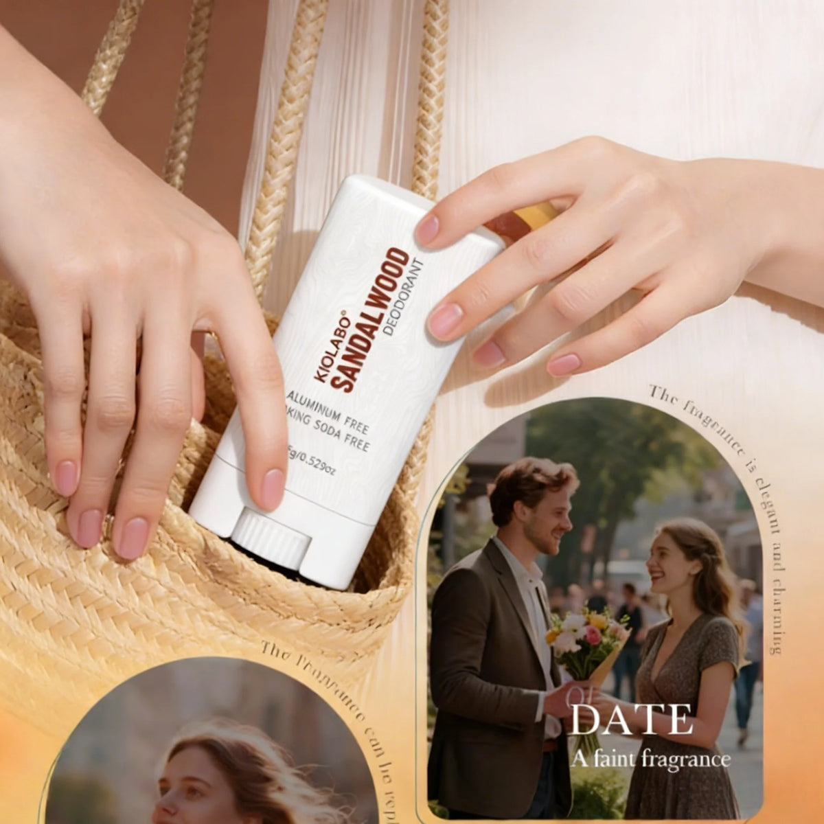 15g Täglicher Ganzkörper-Deodorant, Anti-Wundreiz, Glatte Textur, Frischer Duft den Ganzen Tag