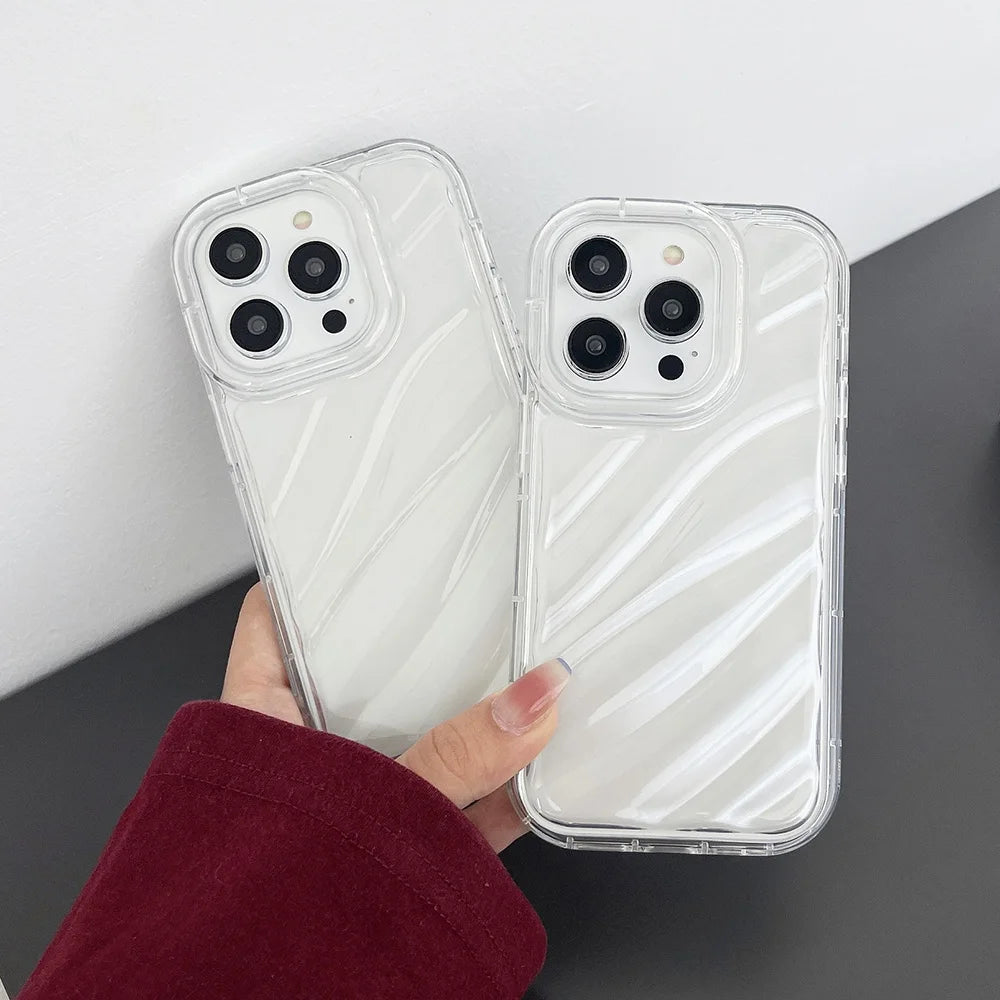 Transparente Handyhülle für iPhone 17 Pro Max 16 13 11 15 14 12 Air 7 8 Plus X Xs XR 17Promax Silikon Stoßfeste Schutzhülle