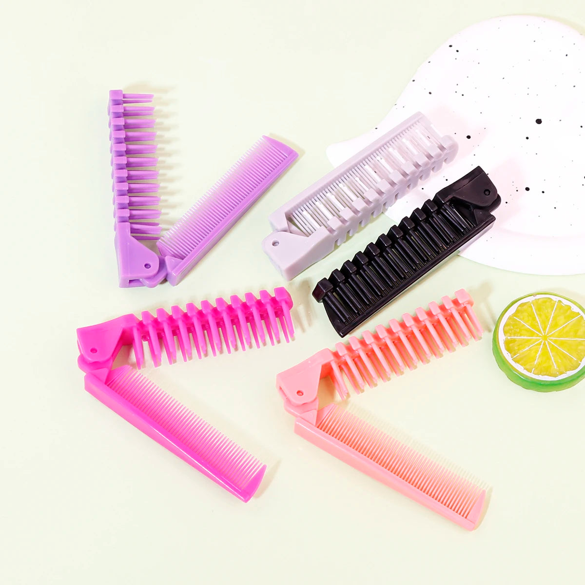 Tragbarer Reise-Klappkamm, antistatischer Styling-Massagekamm, professionelles Haarstyling-Werkzeug, geeignet für alle Haartypen