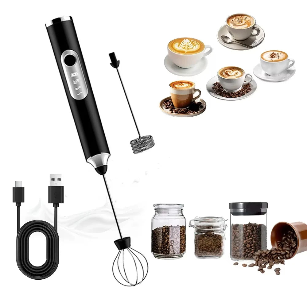 Elektrischer Handmixer, kleiner Milchaufschäumer, Eierschläger, tragbarer Kaffee-, Sahne- und Buttermixer, unverzichtbares Küchengerät