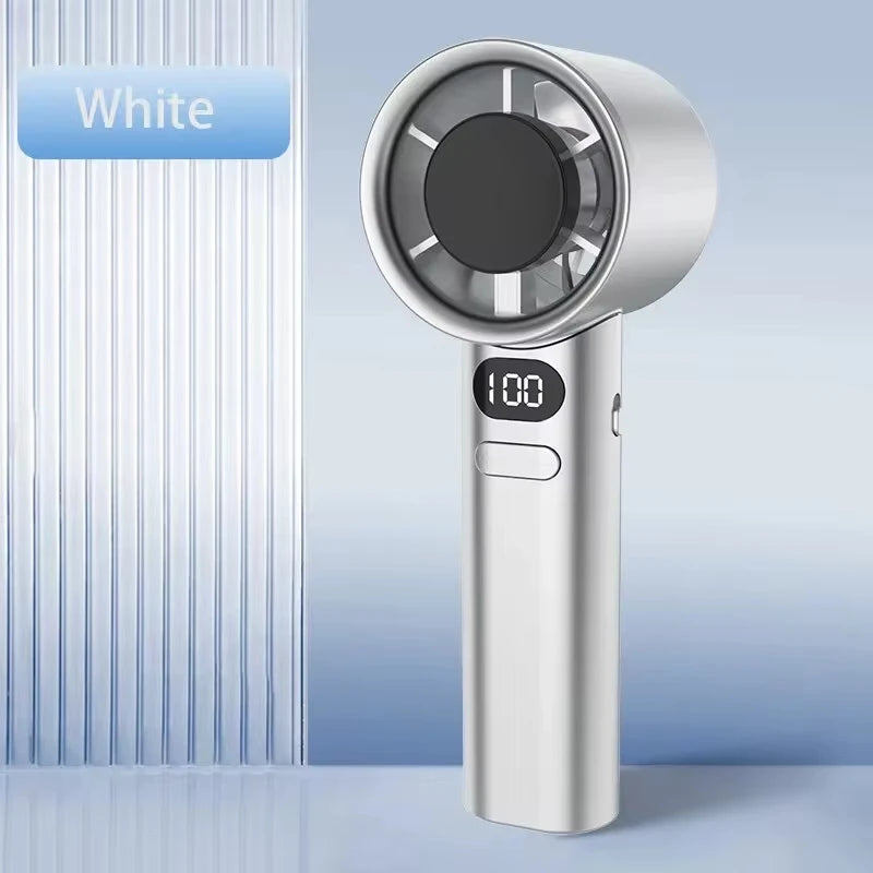 Lenovo Mini-Handventilator, 120 Geschwindigkeiten, tragbare, blattlose Tischventilatoren, wiederaufladbar, sofortige Kühlung mit Eismodus, für Männer und Frauen, neu
