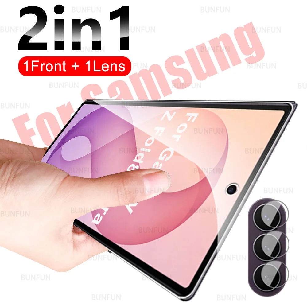 2in1 Schutzfolie für Samsung Z Fold8 Ultra, äußere Displayschutzfolie für Samsung Galaxy Z Fold8, Z Fold8, Fold 8 Ultra 5G, gehärtetes Glas für die Kamera