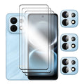 6in1 für Huawei Nova Y74 Glas für Huawei Nova Y73 Y74 gehärtetes Glas 2.5D Full Cover Displayschutzfolie für Nova Y74 Objektivfolie