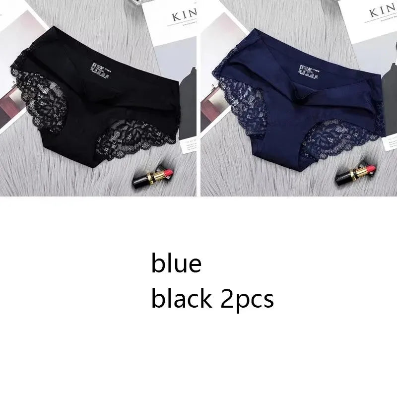 1/2/3Pcs Nahtlose WomenComfort Spitze Slip Aushöhlen Höschen Set Unterwäsche Low Rise Weibliche Sport Panty weiche Dame Dessous Sexy