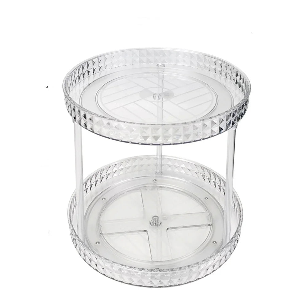 1Pc/Küche Rack Transparent Rotierenden Lagerung Rack Gewürz Lagerung Würze Lagerung Multi-Schicht Lagerung Plattenspieler Lagerung Rack