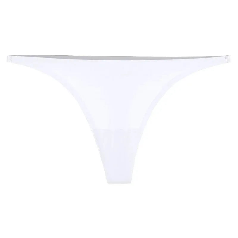1/3/6Pcs Eis Seide Nahtlose Tangas Höschen für Frauen Sexy V-Taille G-String Bikini Weibliche weiche Atmungsaktive Unterwäsche