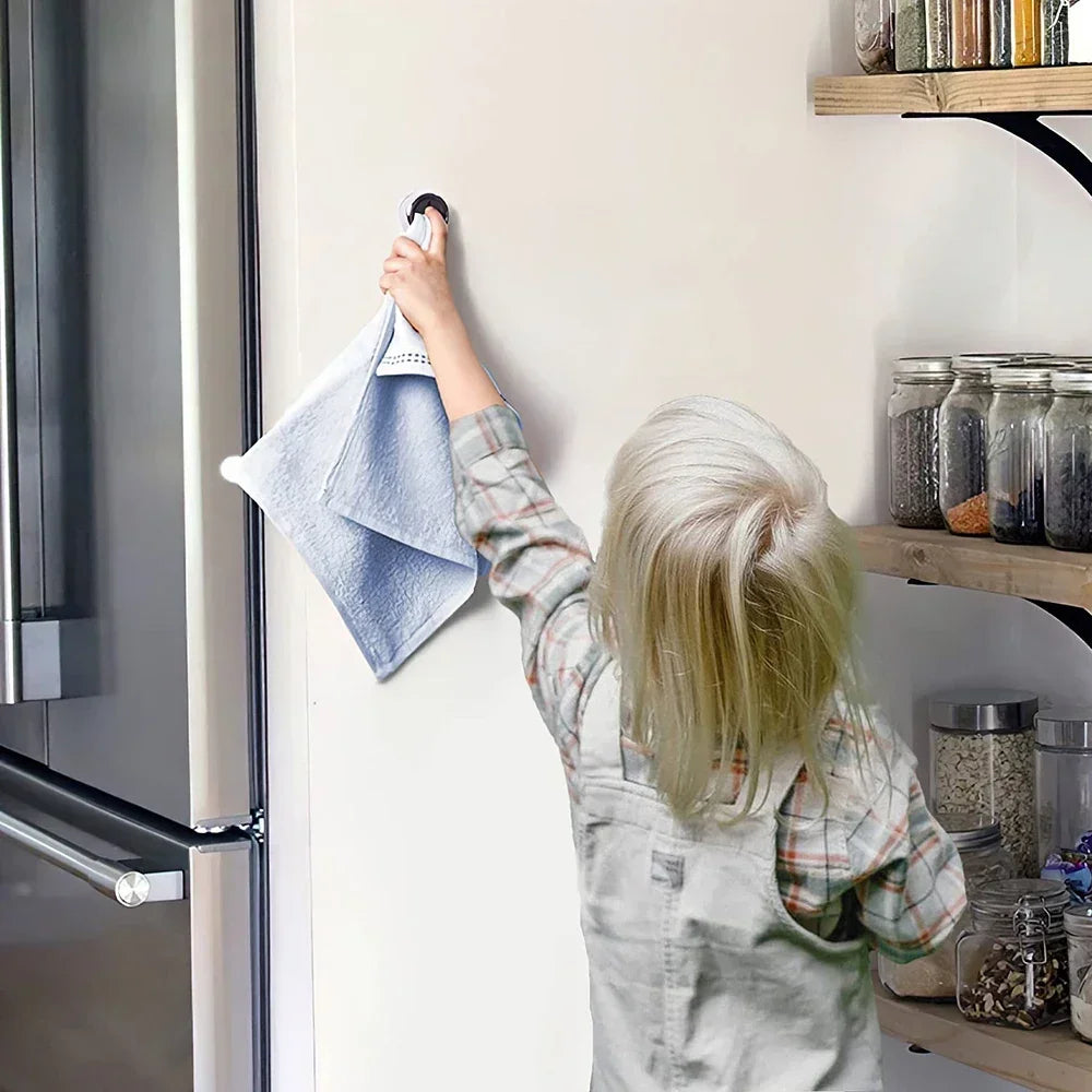 Bad Handtuch Lagerung Sucker Racks Wand Montiert Selbstklebende Stecker Halter Haken Runde Küche Geschirrtuch Aufhänger Clip Organizer