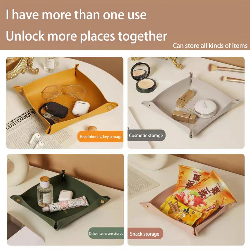 Wohnzimmer Eingang Schlüssel Aufbewahrungsbox Leder Desktop Kosmetik Aufbewahrungsbox Diverse europäische Tablett Aufbewahrungsbox