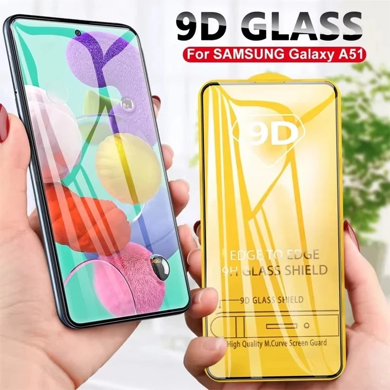 9D Displayschutzfolie für Samsung A56 A55 A54 A53 A15 A14 A35 A33 A36 A16 A05 A06 A52 A25 S25 Ultra S24 FE S22 S23 gehärtetes Glas