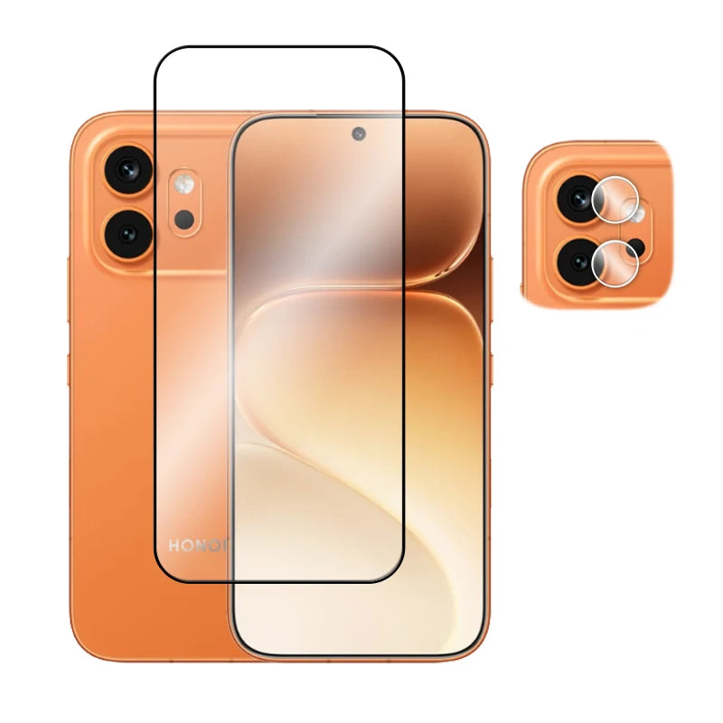 6in1 Schutzglas für Honor 600, für Honor 600 Pro, gehärtetes Glas, 2.5D, vollflächig klebend, Displayschutzfolie für Honor 600, Linsenschutzfolie