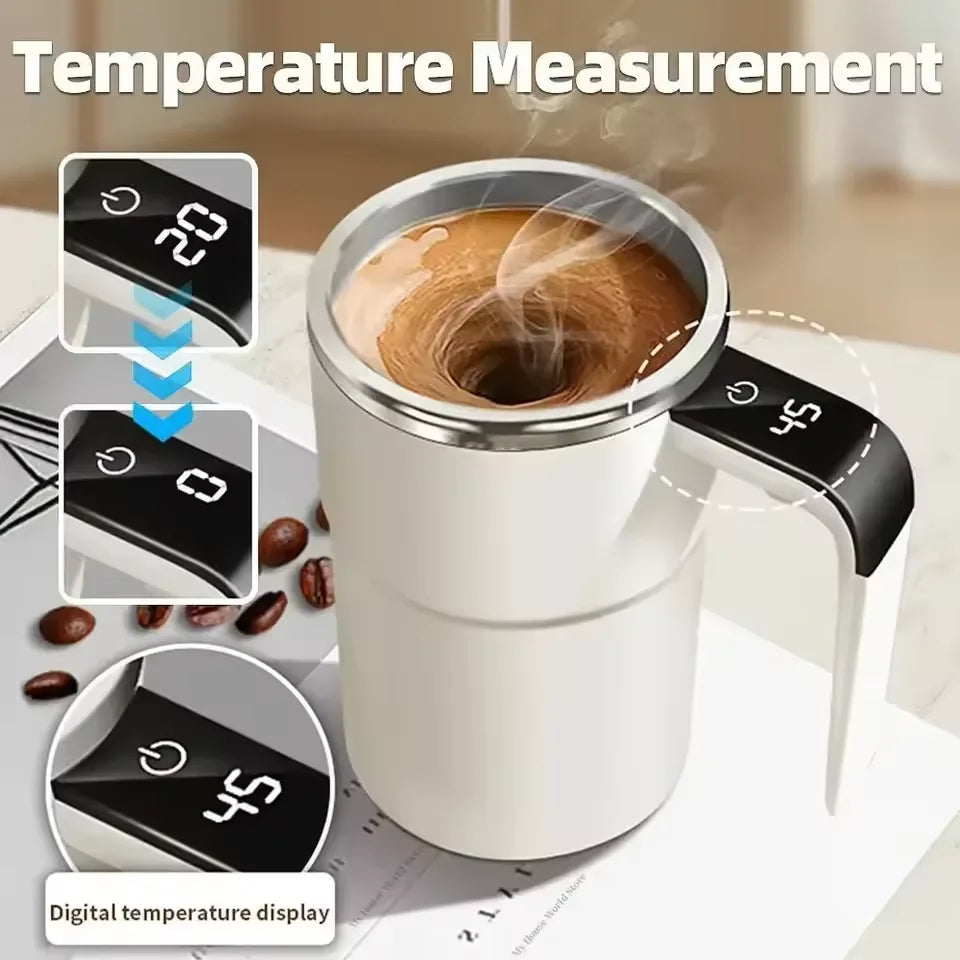 Automatischer Mischbecher Wiederaufladbarer Tragbarer Kaffee-Elektromixer aus Edelstahl