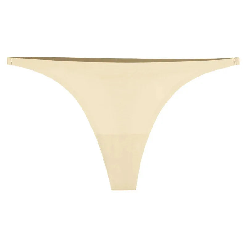1/3/6Pcs Eis Seide Nahtlose Tangas Höschen für Frauen Sexy V-Taille G-String Bikini Weibliche weiche Atmungsaktive Unterwäsche