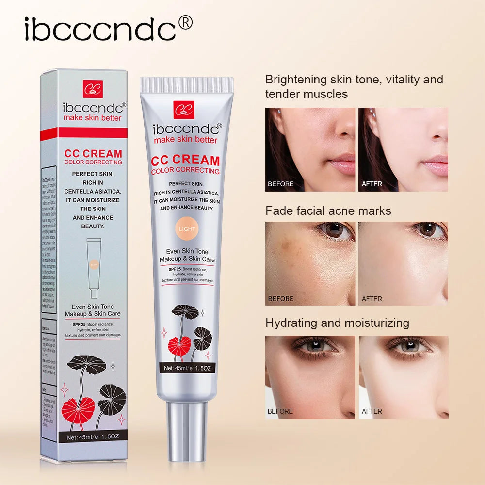 CC Creme Wasserdicht Feuchtigkeitsspendende Korrektur Anti-schweiß Make-Up Vor Concealer Dauerhafte Frauen Make-Up Schützen Haut Make-Up