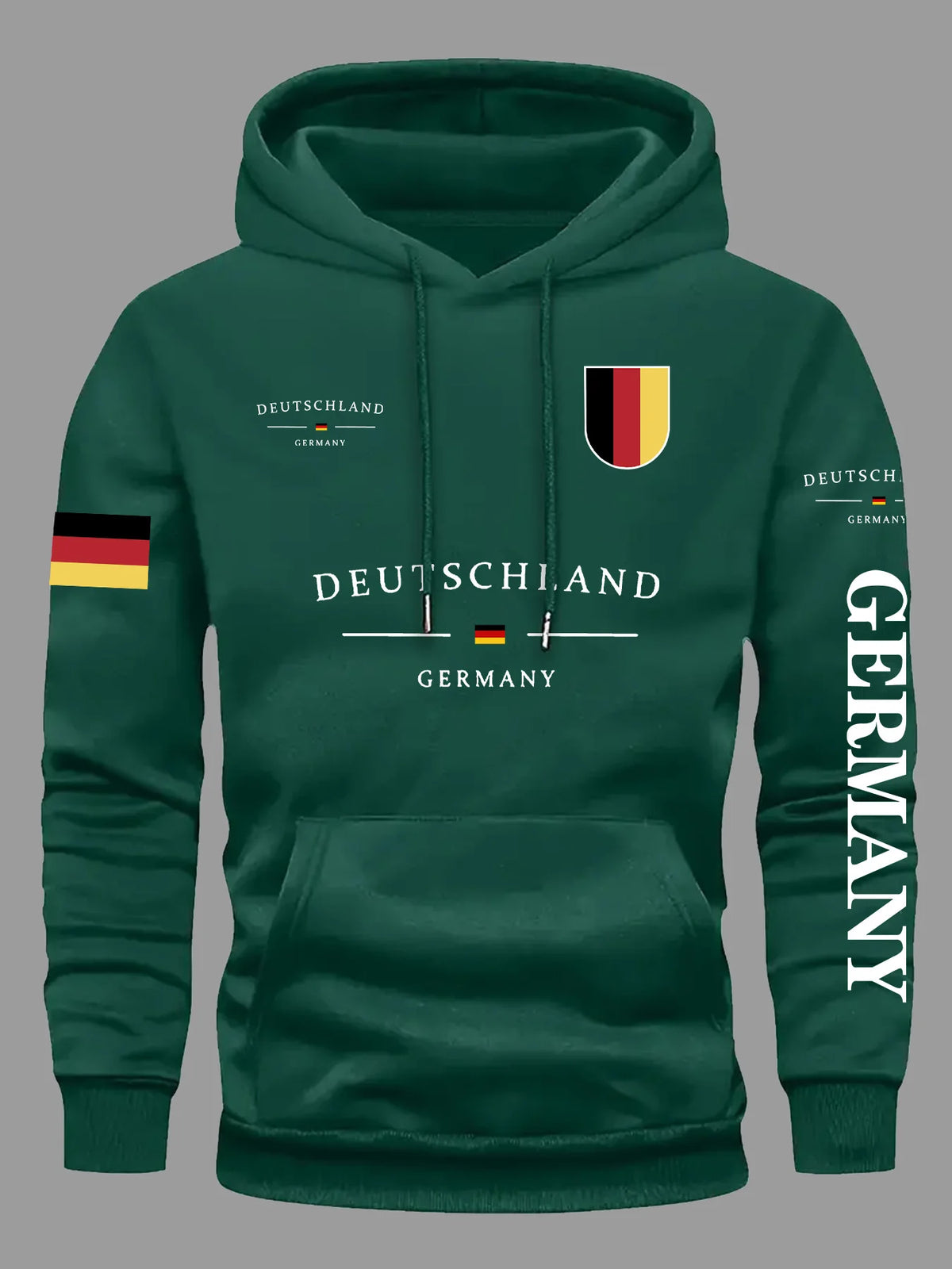 DEUTSCHLAND Flagge Herren Damen Hoodie Outdoor Street Sports Trikot Rennteam Training Fans Frühling Herbst Winter Sweatshirt