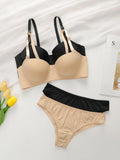 2sets Solide Bügel Dessous Set Frauen Push-Up Bh Mit Stahl Ring Mode Frauen Unterwäsche Panty Alltags Bhs Sets j2611