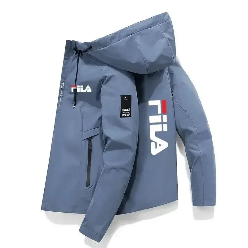2026 Frühling Herbst Herren Winddichte Kapuzenjacke Leichte Reißverschluss-Jacke Wandern Outdoor Freizeit Sportjacke