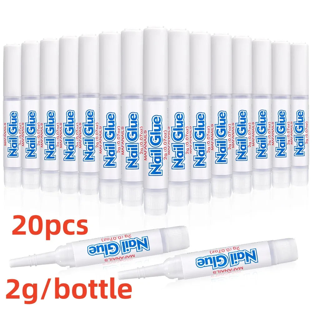 30 g ultrastarker Nagelspitzenkleber, schnell trocknender Gelkleber für transparente Spitzen und künstliche Nägel, UV-/LED-Härtung für Nageldesign