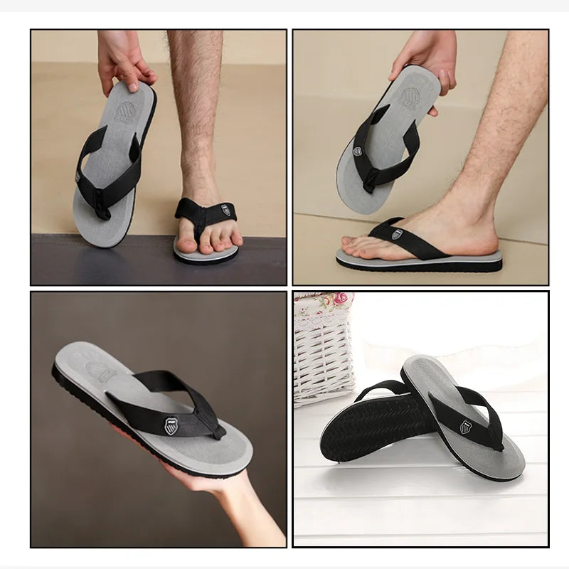 2023neue Männer Hausschuhe Eva weiche Seiten Schuhe Garten Sandstrand Schuhe Keile süße Sandalen Anti-Rutsch-Plattform Flip Flops für Stenio