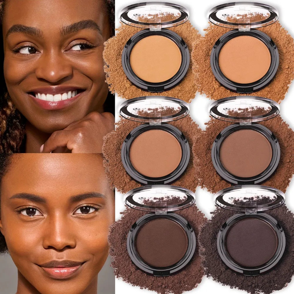 Seidig-Matter Bronzer, Make-up-Fixierpuder, Langanhaltender Konturierungs-Concealer, Dunkle Konturierung, 3D-Nasen- und Lidschatten-Palette