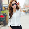 Langarm-shirt Frauen Herbst Kleidung Mode Schlanke Bluse V-ausschnitt Koreanische Elegante Damen Büro Shirts Weiß Rot