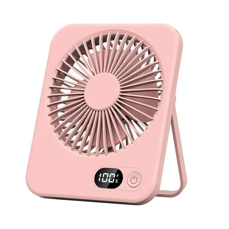 Faltbarer 5-Gang-Ventilator, ultradünn, geräuscharm, starker Wind, tragbar, USB-wiederaufladbar, für Schreibtisch, Wand, Deckenmontage, Kühlung, für den täglichen Gebrauch zu Hause ﻿