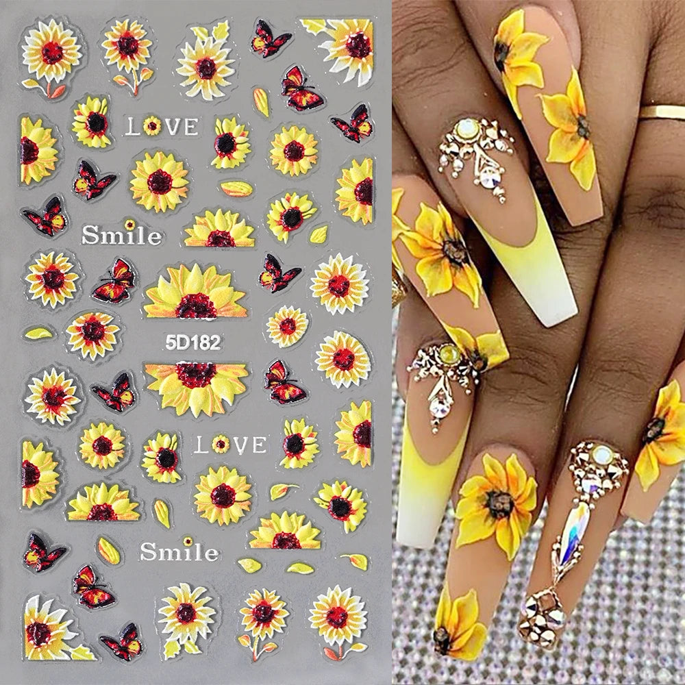 1 blatt Matte Böhmischen Nagel Aufkleber Aufkleber Charme Mandala Blume Maniküre Elegante Stickerei Boho Stil Floral Nail art Dekoration *