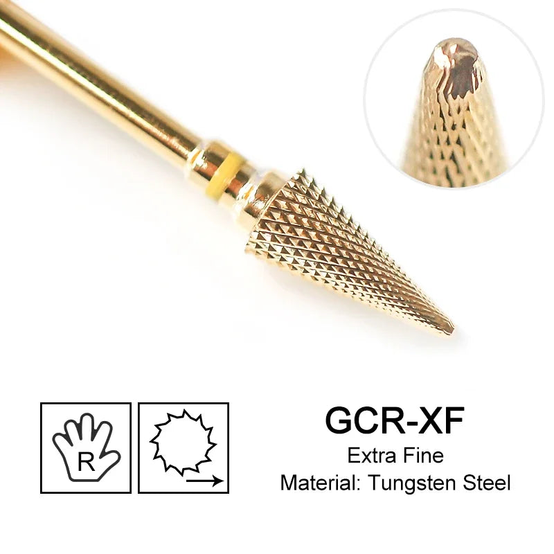 Nagel Bohrer Bits Hartmetall Große Kegel Elektrische Fräser Gel Polish Remover Schleifen Werkzeuge DIY Zubehör Liefert