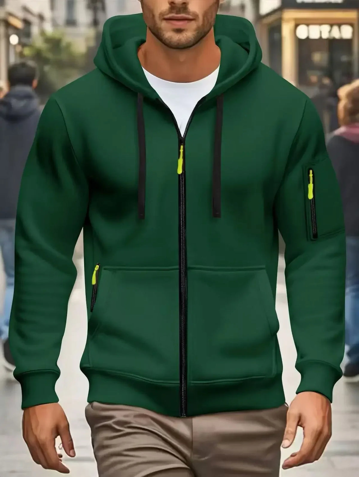 Männer Herbst Winter Neue Hoodies Langarm Sweatshirt Zipper Design Mit Kapuze Sweatshirt für Männer Sportswear Slim Fit Casual Jacke