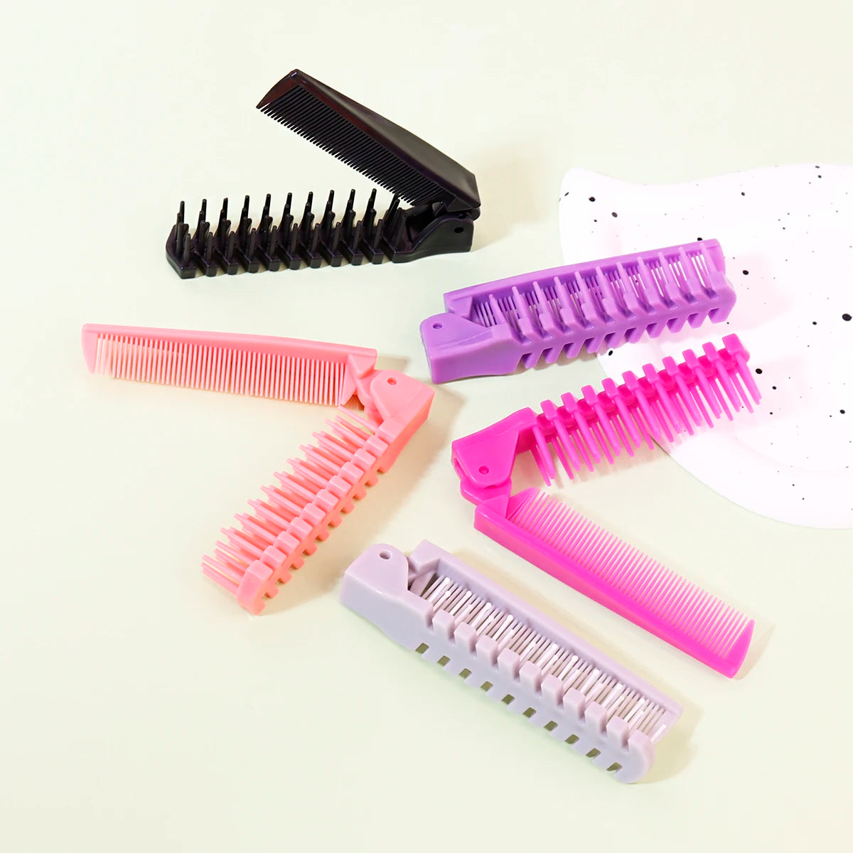 Tragbarer Reise-Klappkamm, antistatischer Styling-Massagekamm, professionelles Haarstyling-Werkzeug, geeignet für alle Haartypen