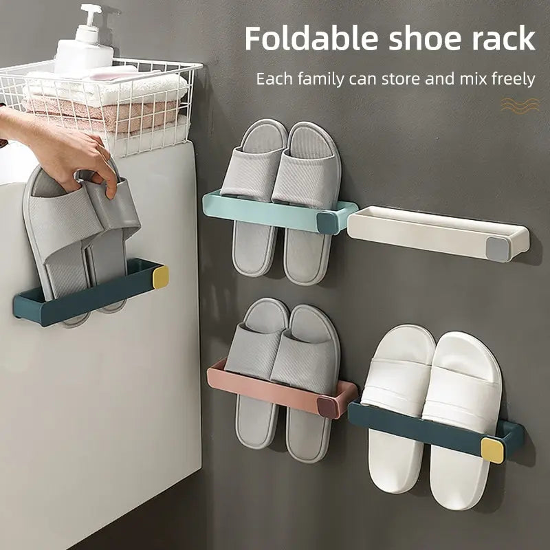Badezimmer Pantoffel regal kein Stanz wand montiertes einteiliges Schuh regal platzsparendes Regal Badezimmer hängen