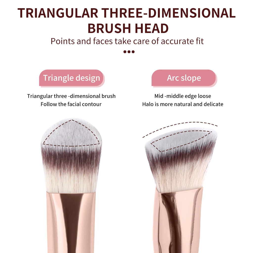 MAANGE Make-up-Pinsel-Set, 3-teilig, für Gesicht, Rouge, Kabuki, Puder, Foundation, Make-up-Pinsel für Mineral-BB-Creme, flüssiges Mischen, Beauty-Tool