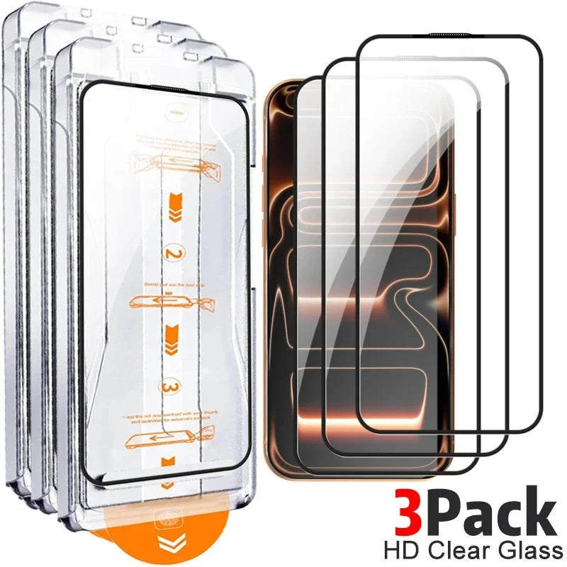 Einfach zu installierende Sichtschutzschutzfolien aus gehärtetem Glas für iPhone 17/17 Air/17 Pro/17 ProMax Anti-Spionage-Folie mit automatischer Ausrichtung