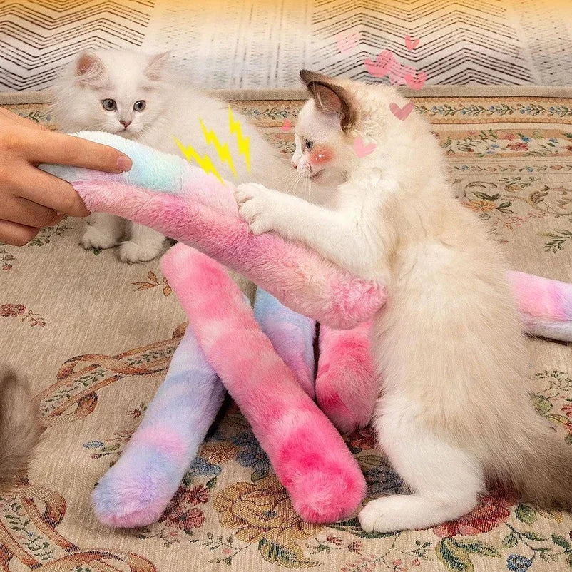 Katze Plüsch Farbverlauf Kissen Spielzeug Kauen und necken Stöcke, Beiß stangen, Selbst unterhaltung Katzen spielzeug Kissen
