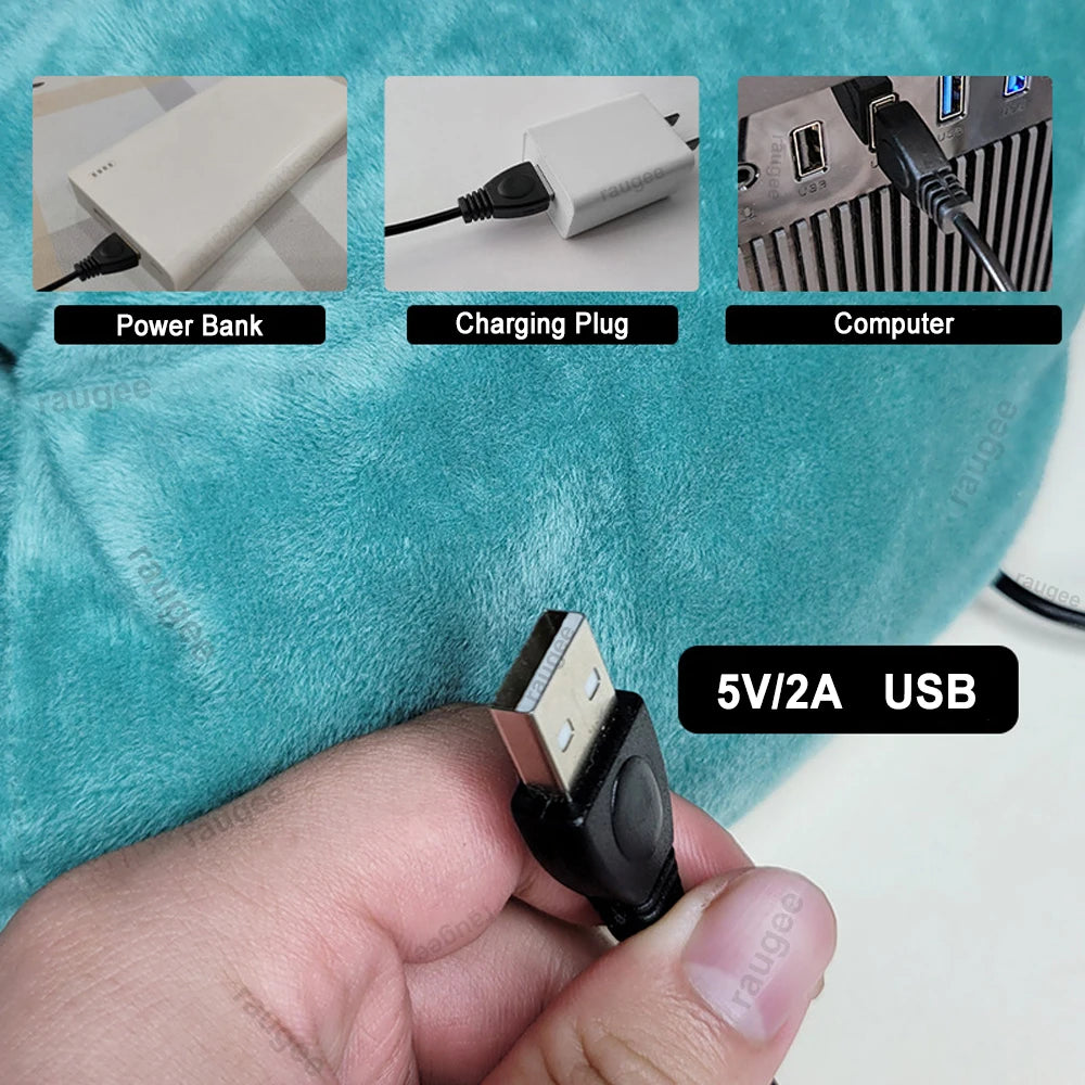 Fuß Wärmer Winter Tragbare Elektrische Fuß Heizung USB Power Heizung Pad Hause Flanell Konstante Temperatur Fuß Beheizte Decke