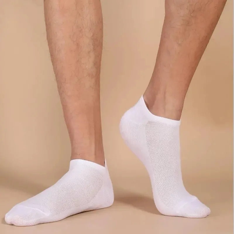 10 Paar lässige, einfarbige Unisex-Bootssocken, dünn, atmungsaktiv, bequem, geruchshemmend, schweißabsorbierend, niedrig geschnittene Söckchen für Männer und Frauen