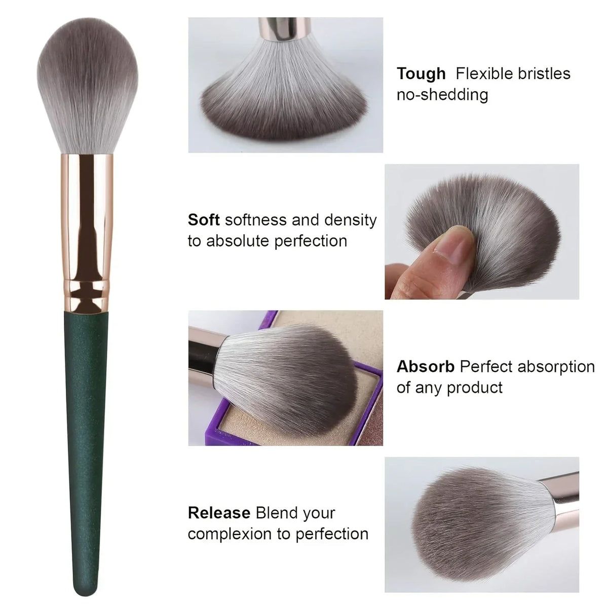 14-teiliges Make-up-Pinsel-Set, weich, flauschig, professionelle Kosmetikpinsel zum Mischen von Foundation, Puder, Lidschatten, komplette Schönheit