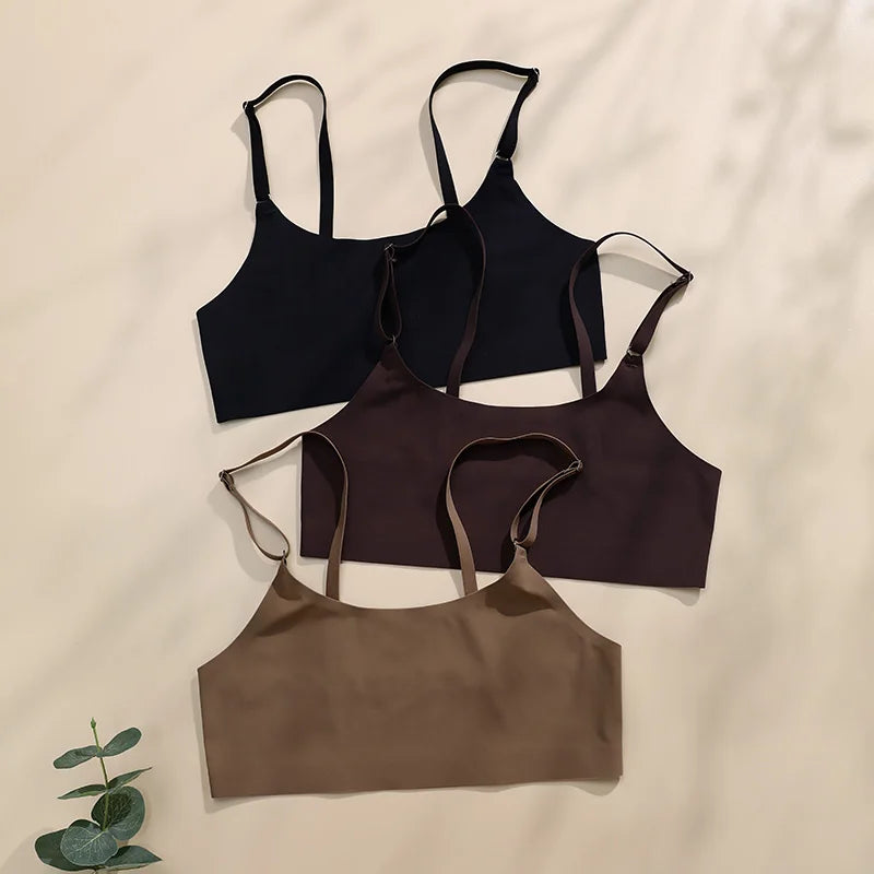 Heißer Verkauf hohe Qualität neuesten Design uns Größe stilvolle feste Eisse ide nahtlose drahtlose BHs und Frauen Unterwäsche-Set